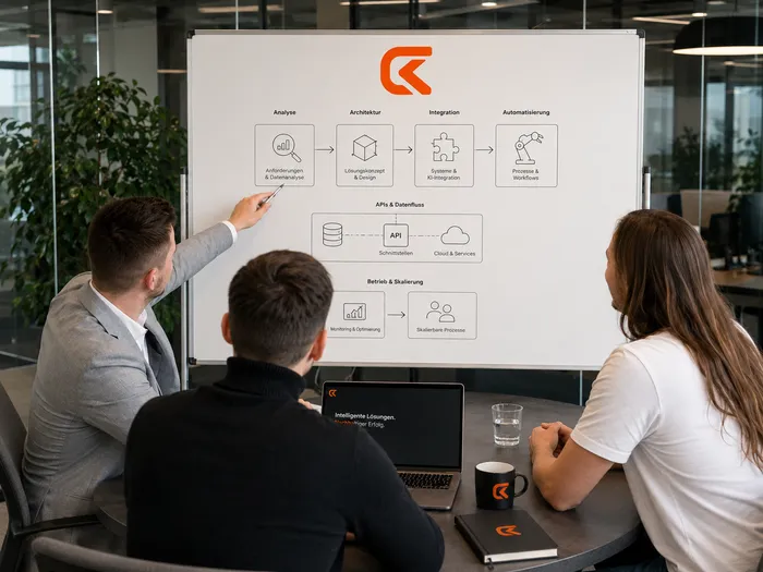 Visualisierung von Software- und KI-Integration